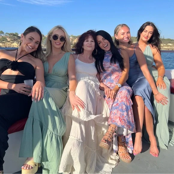 CREAM MAXI BOHO RUFFLE DRESS - Picture 10 of 12